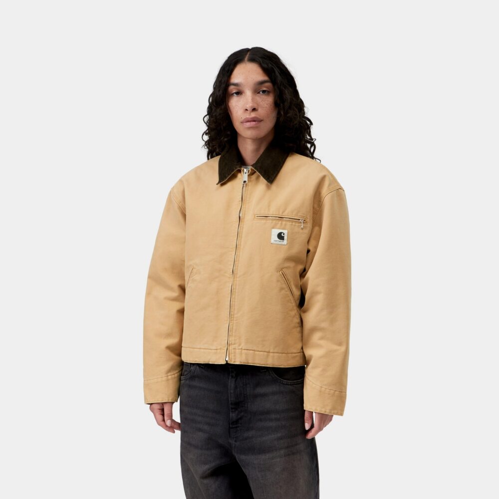 Carhartt WIP Women's OG Detroit Jacket - WIP Dusty Hamilton/Tobacco Carhartt WIP Women's OG Detroit Jacket - WIP Dusty Hamilton/Tobacco