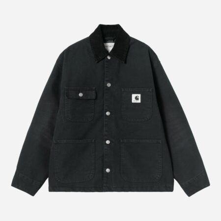 Carhartt WIP Women's OG Michigan Coat - Black/Black/Stone Canvas