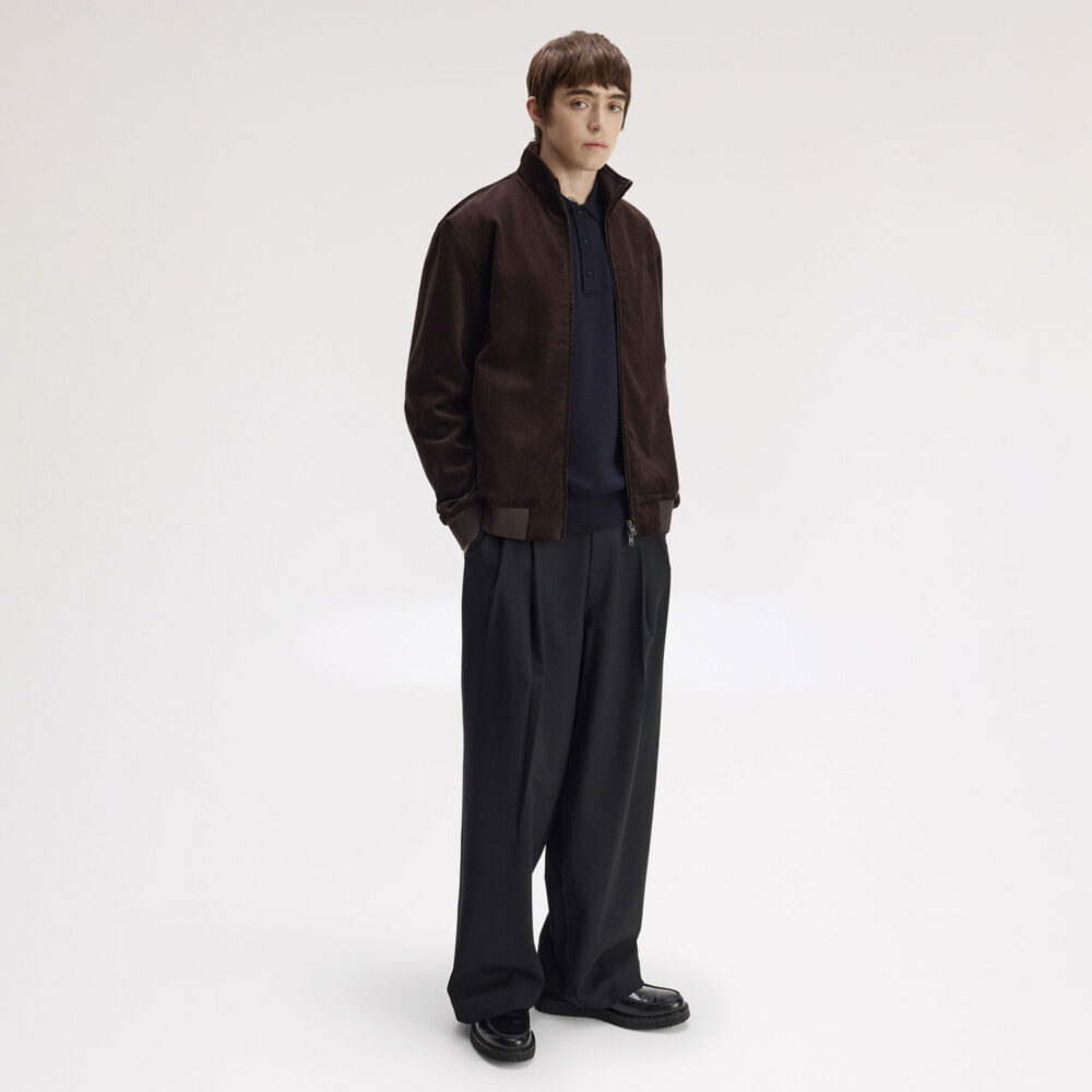 Fred Perry Cord Brentham Jacket - Rich Brown