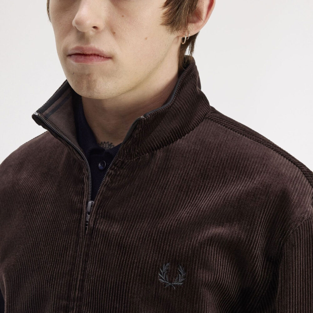 Fred Perry Cord Brentham Jacket - Rich Brown
