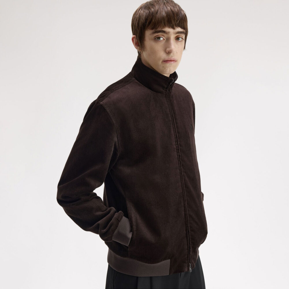Fred Perry Cord Brentham Jacket - Rich Brown