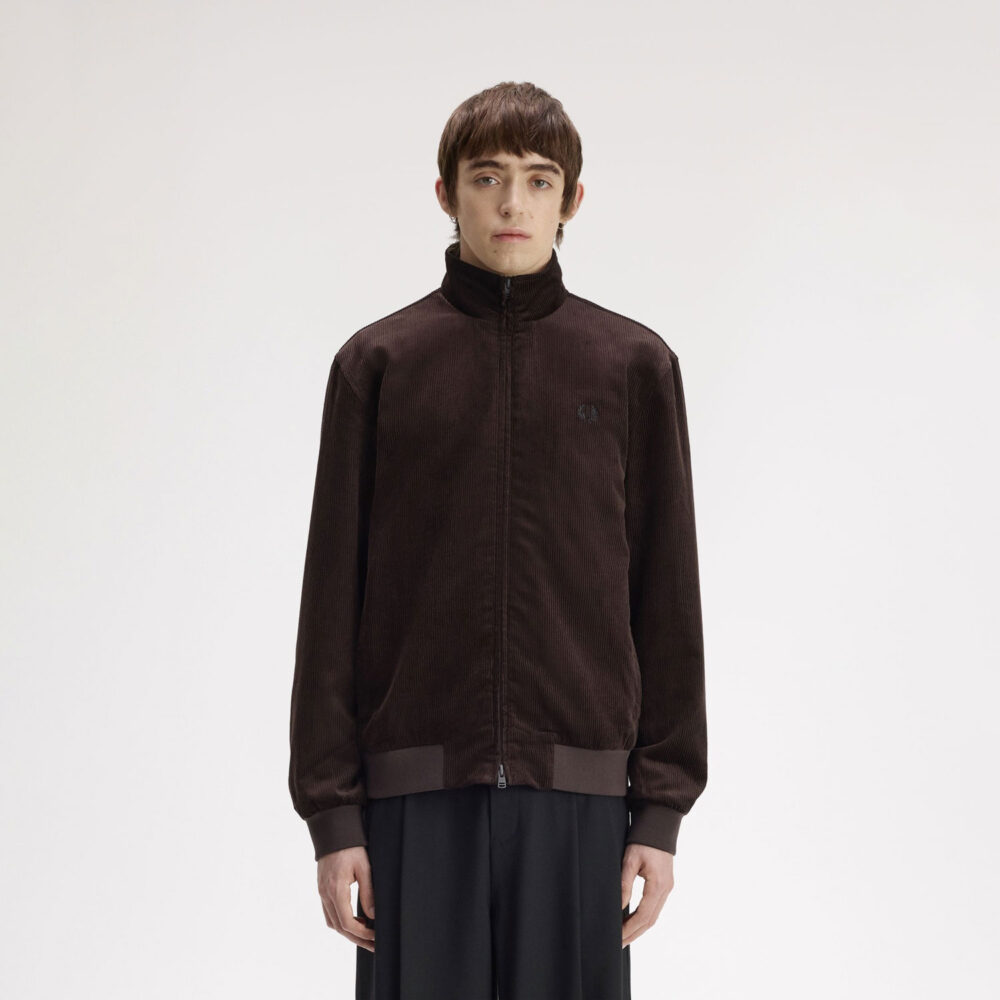 Fred Perry Cord Brentham Jacket - Rich Brown