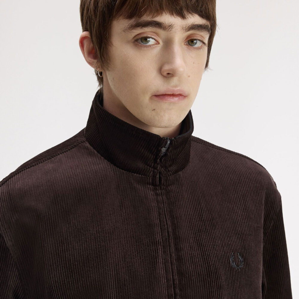 Fred Perry Cord Brentham Jacket - Rich Brown
