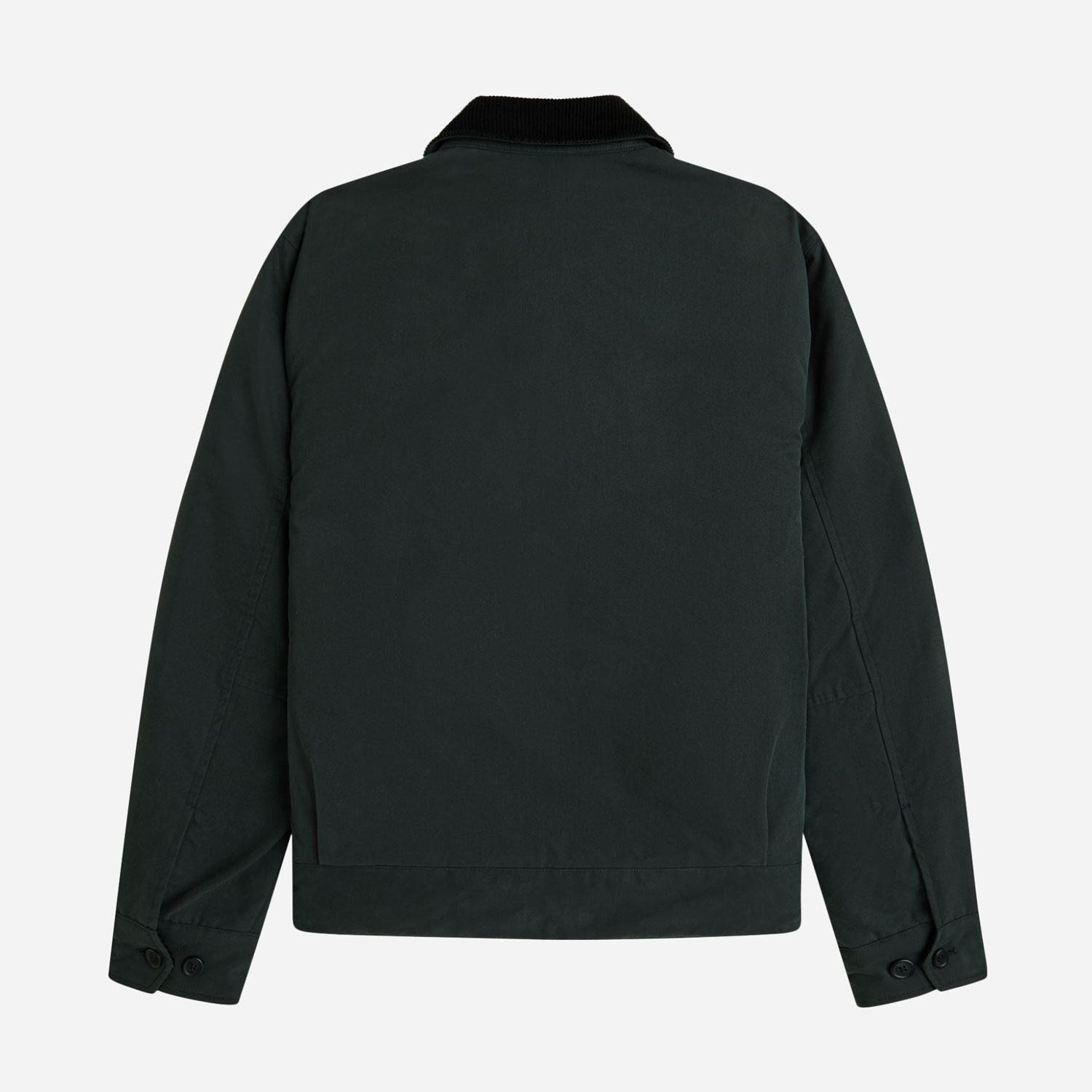 Fred Perry Cotton Caban Jacket - Night Green