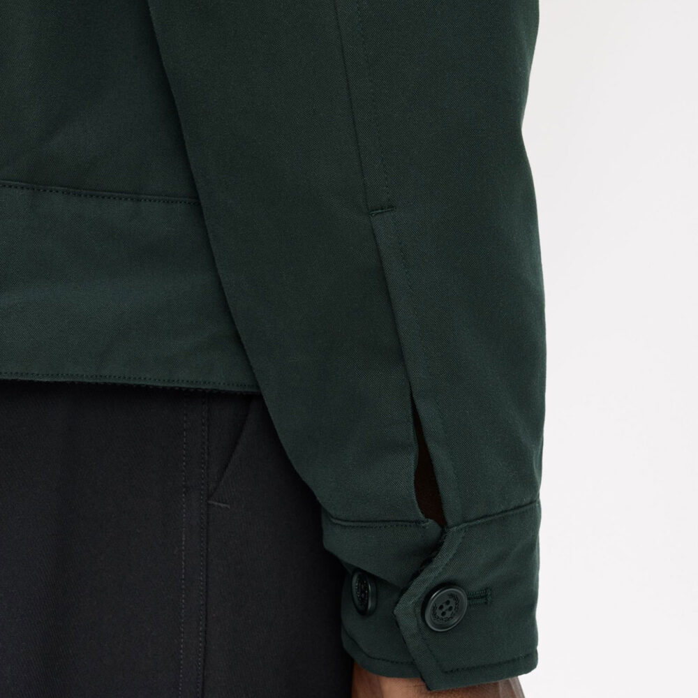 Fred Perry Cotton Caban Jacket - Night Green