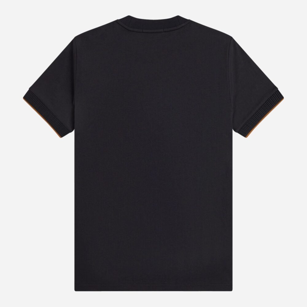 Fred Perry Mesh Cuff Tee - Black