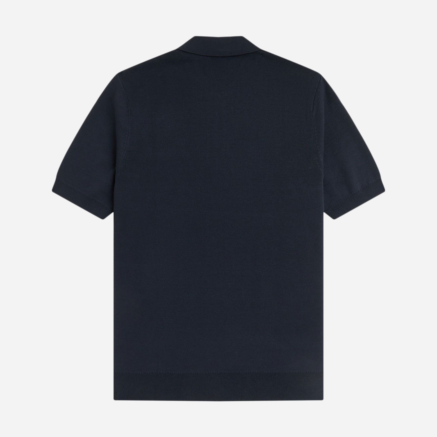 Fred Perry Panel Detail Knitted Polo - Navy