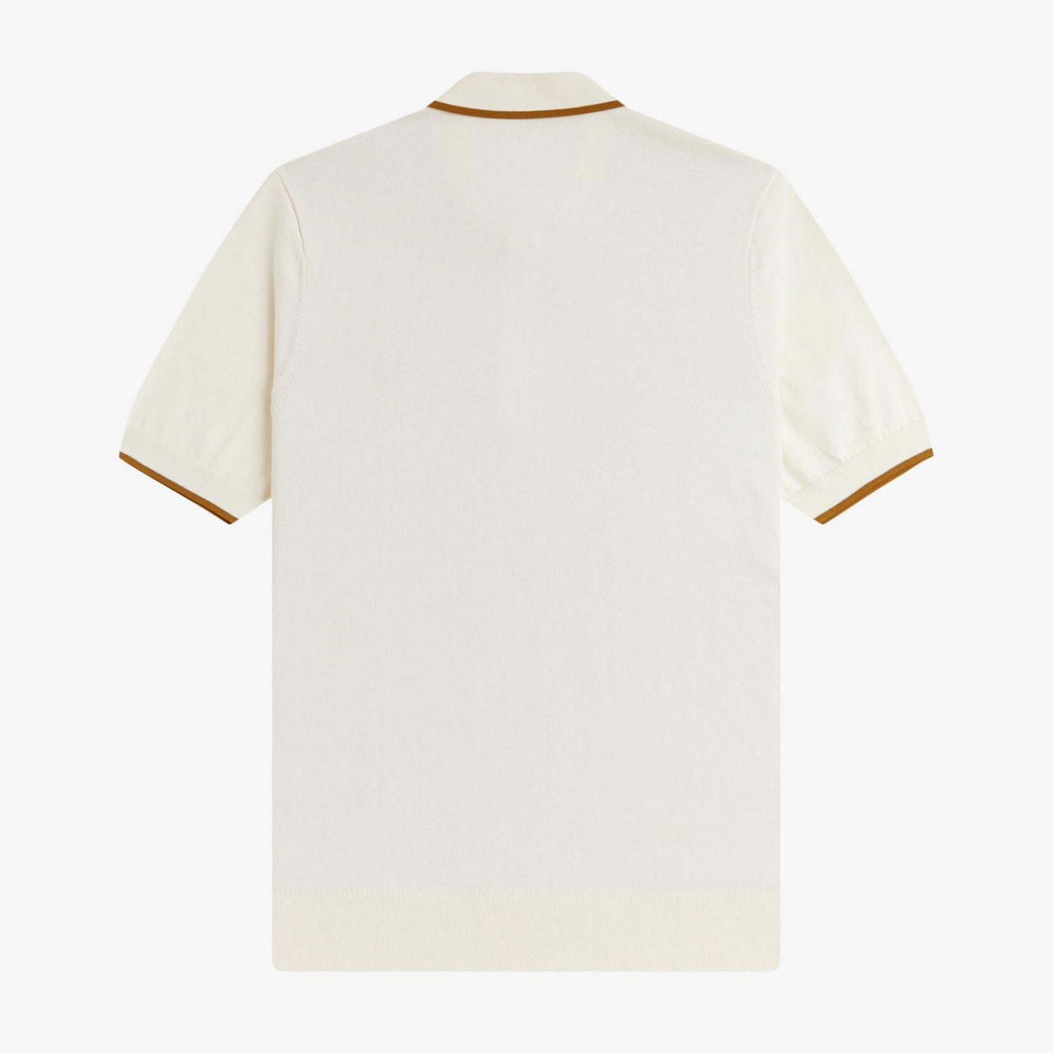 Fred Perry Tonic Waffle Knitted Polo - Ecru