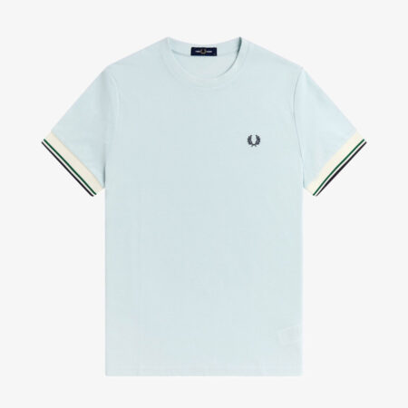 Fred Perry Twin Tipped Cuff Tee - Light Ice Fred Perry Twin Tipped Cuff Tee - Light Ice