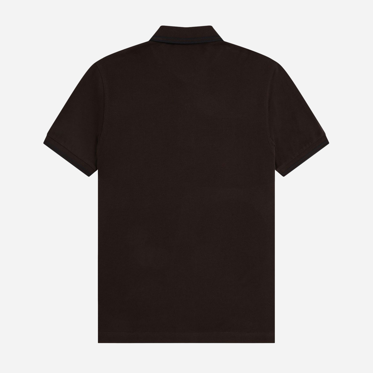 Fred Perry Twin Tipped Polo - Rich Brown/Black