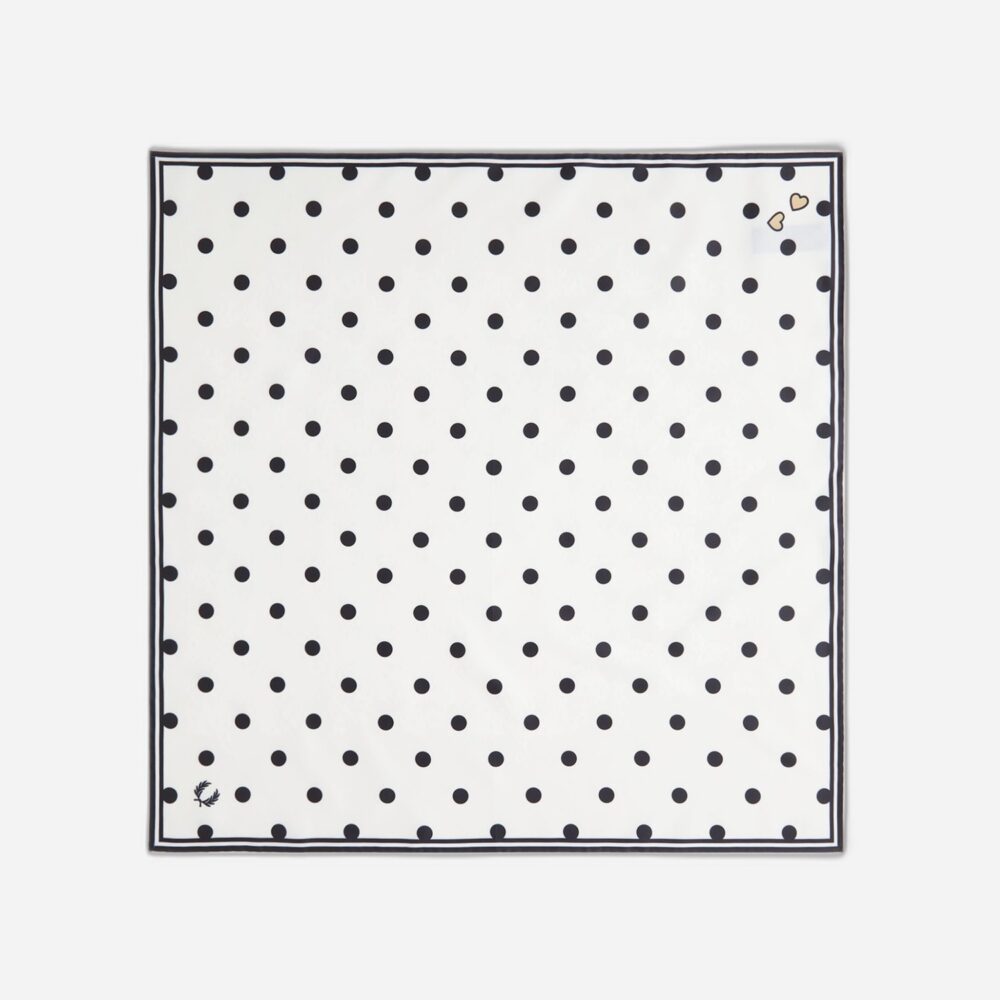 Fred Perry Women's x Amy Winehouse Amy Polka Dot Scarf - Snow White