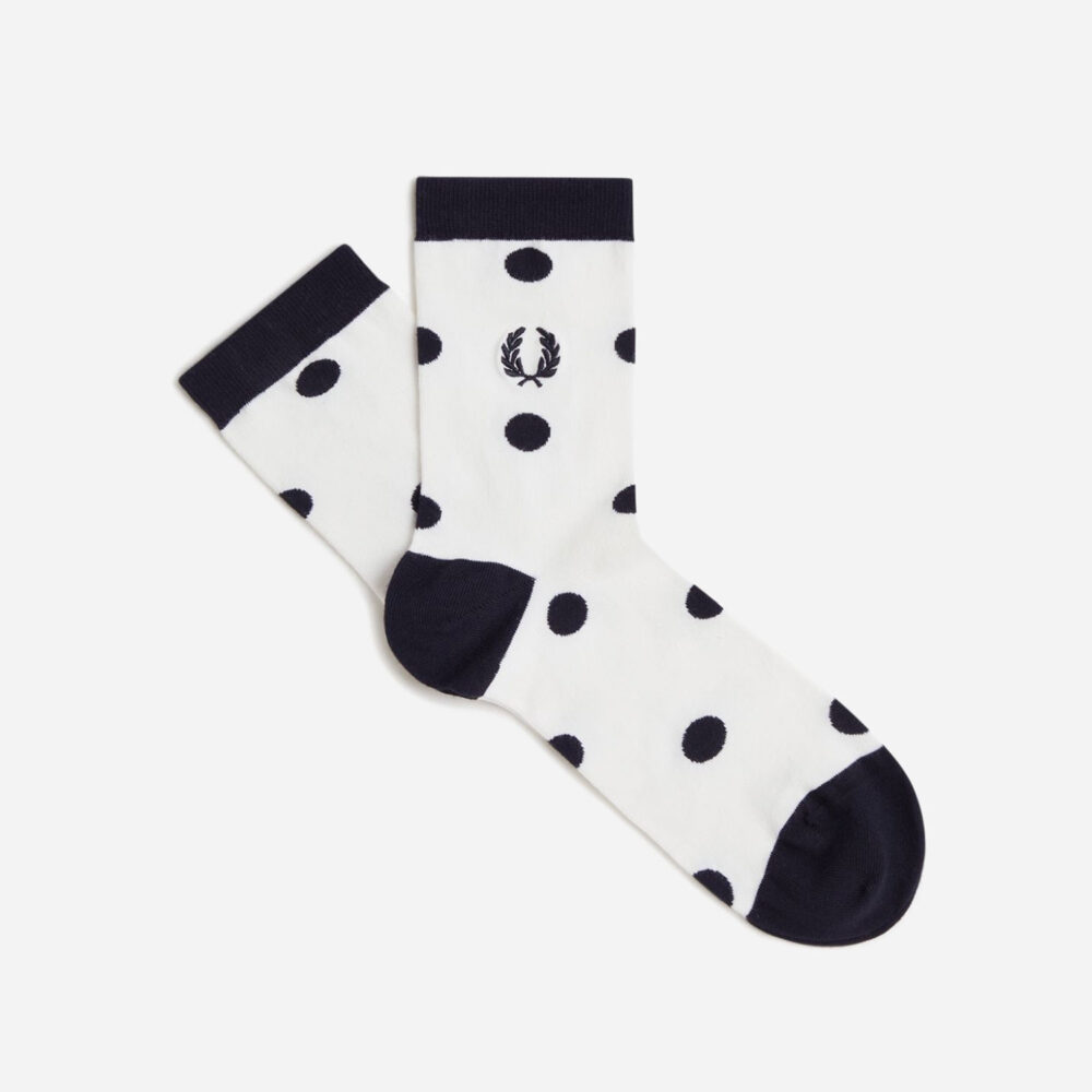 Fred Perry Women's x Amy Winehouse Amy Polka Dot Sock - Snow White Fred Perry Women's x Amy Winehouse Amy Polka Dot Sock - Snow White