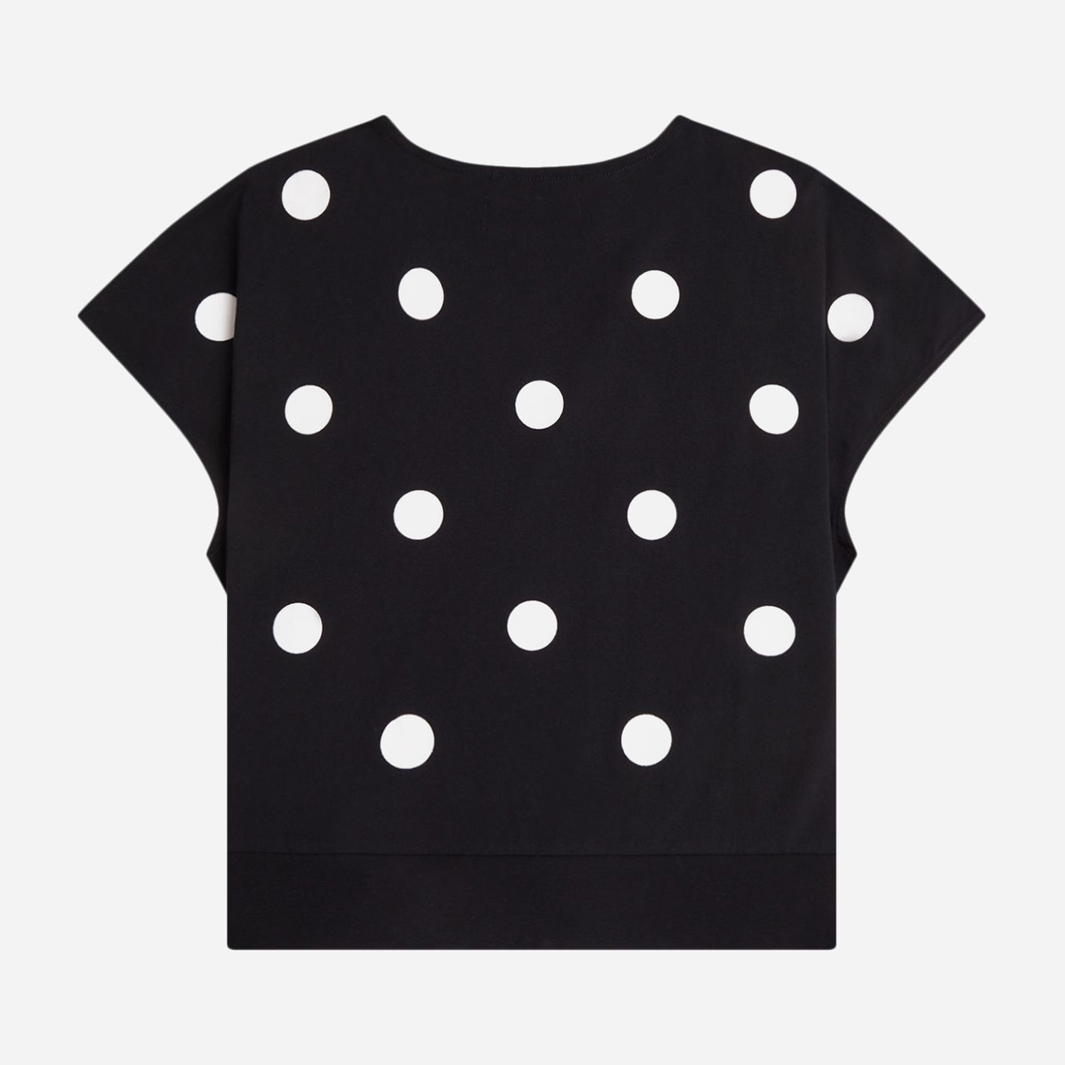 Fred Perry Women's x Amy Winehouse Flocked Polka Dot Top - Black