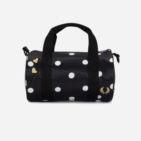 Fred Perry Women's x Amy Winehouse Polka Dot Amy Mini Barrel Bag - Black
