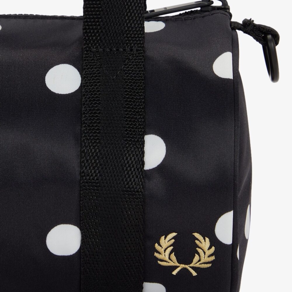 Fred Perry Women's x Amy Winehouse Polka Dot Amy Mini Barrel Bag - Black