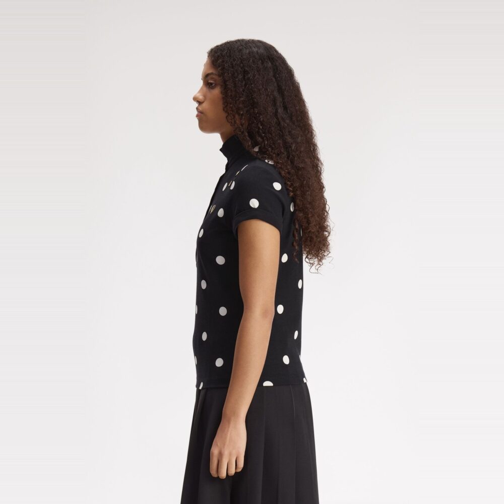 Fred Perry Women's x Amy Winehouse Polka Dot Polo - Black Fred Perry Women's x Amy Winehouse Polka Dot Polo - Black