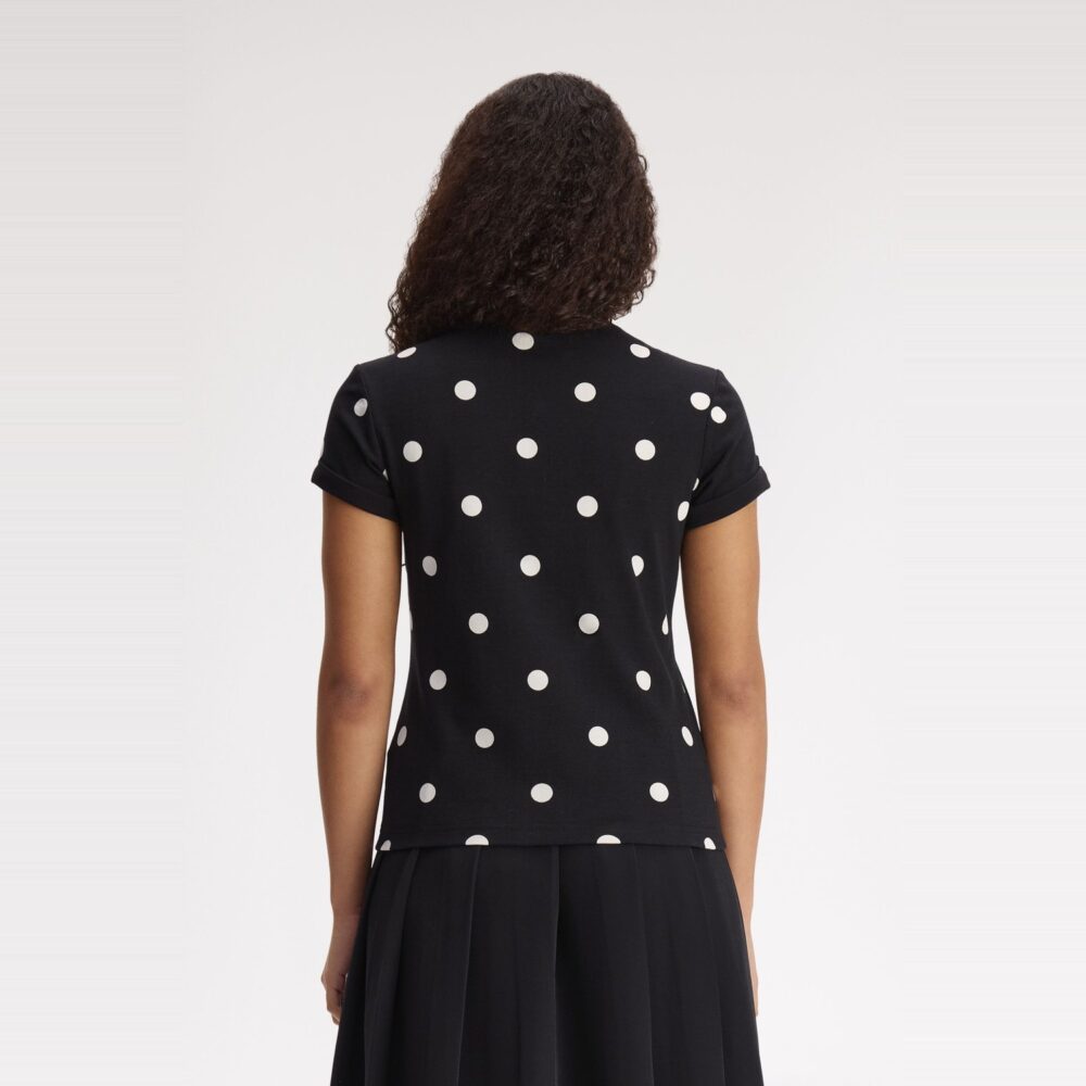 Fred Perry Women's x Amy Winehouse Polka Dot Polo - Black Fred Perry Women's x Amy Winehouse Polka Dot Polo - Black