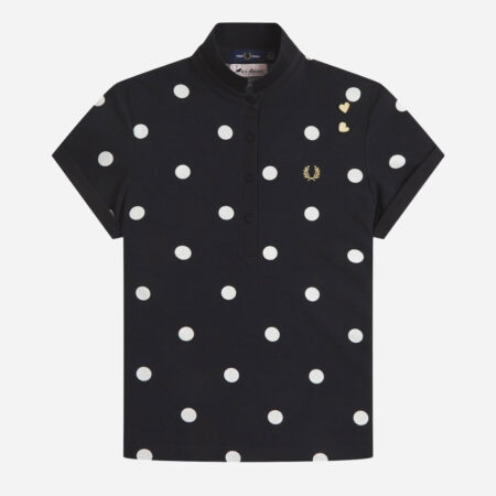 Fred Perry Women's x Amy Winehouse Polka Dot Polo - Black