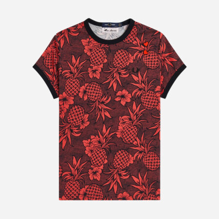 Fred Perry Women's x Amy Winehouse Printed Tee - Strawberry Cream Fred Perry Women's x Amy Winehouse Printed Tee - Strawberry Cream