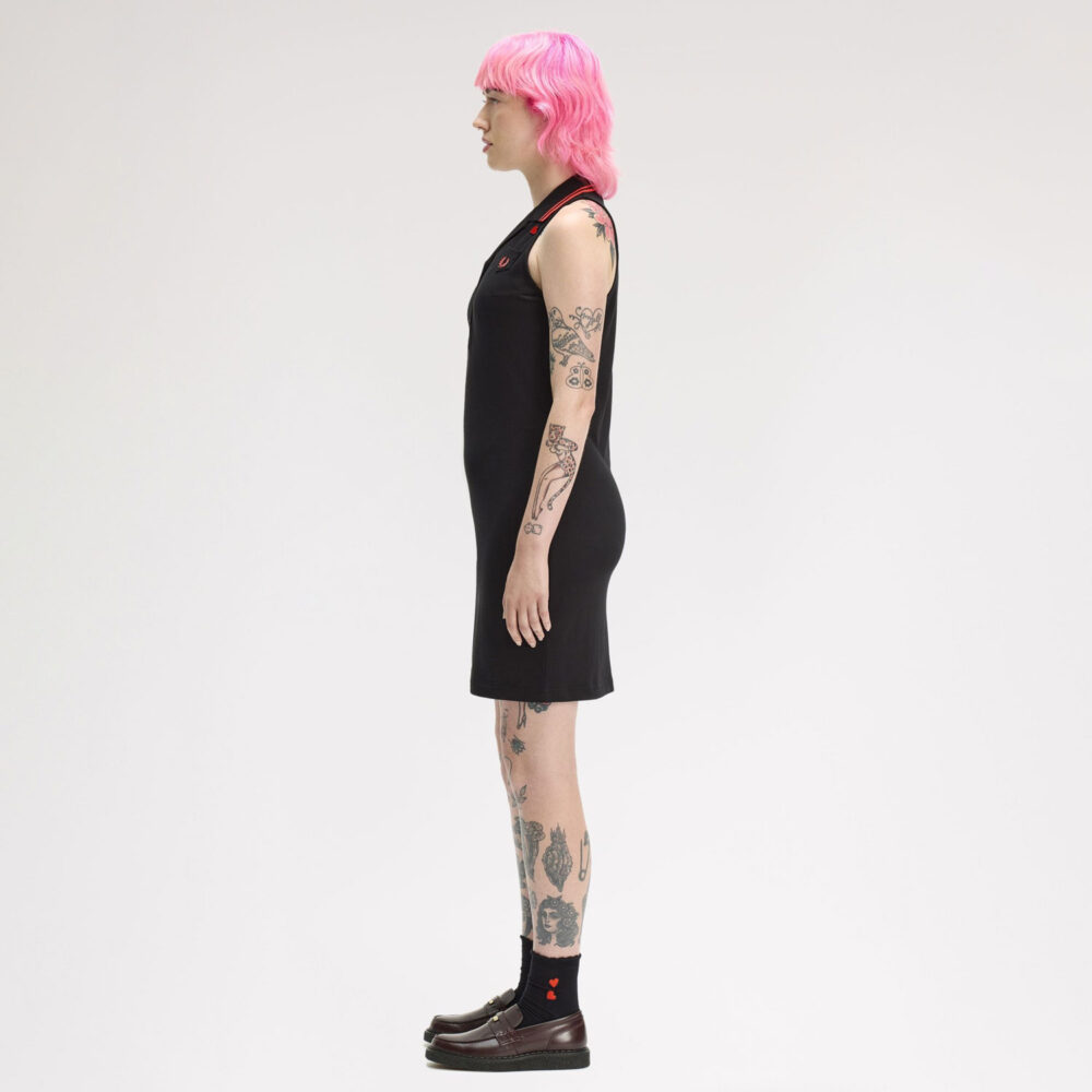 Fred Perry Women's x Amy Winehouse Sleeveless Pique Dress - Black Fred Perry Women's x Amy Winehouse Sleeveless Pique Dress - Black