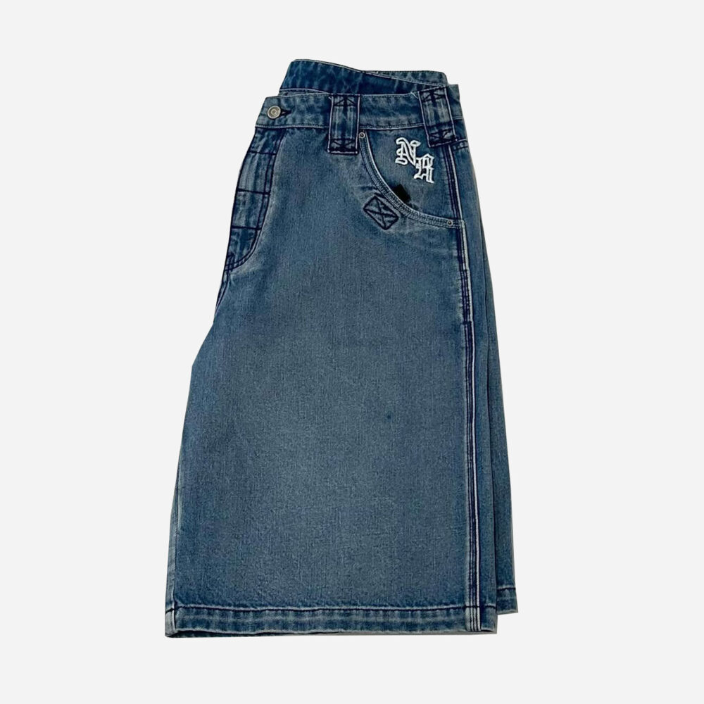 Non Refundable Tempo Loose Fit Jort - Black Denim Non Refundable Tempo Loose Fit Jort - Black Denim
