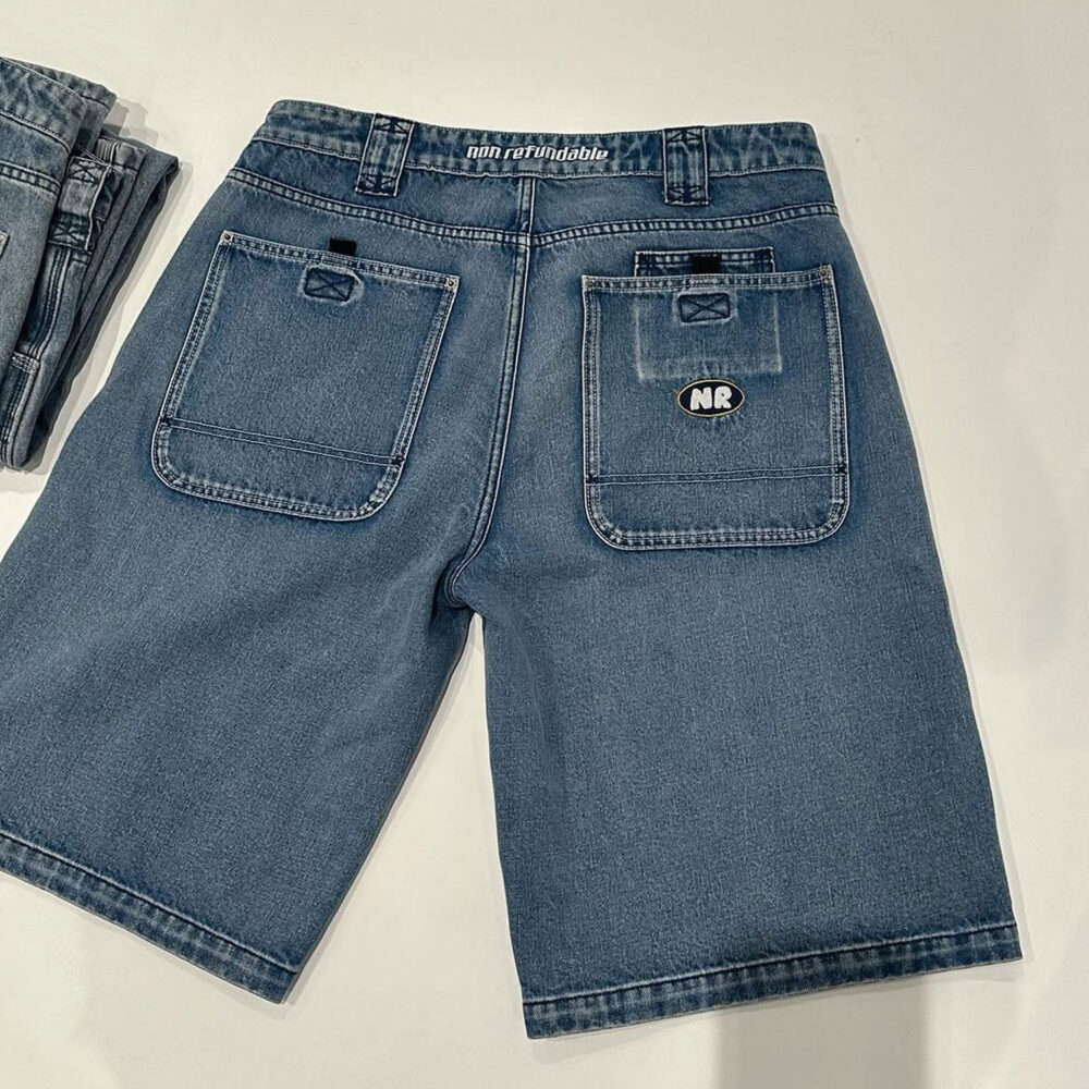 Non Refundable Tempo Loose Fit Jort - Black Denim