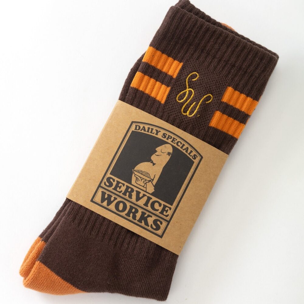 Service Works Monogram Sock - Brown