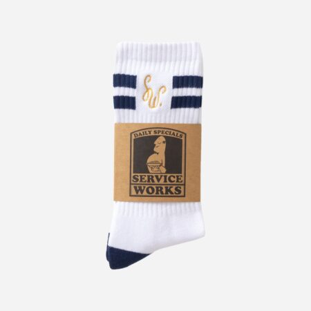 Service Works Monogram Sock - White Service Works Monogram Sock - White