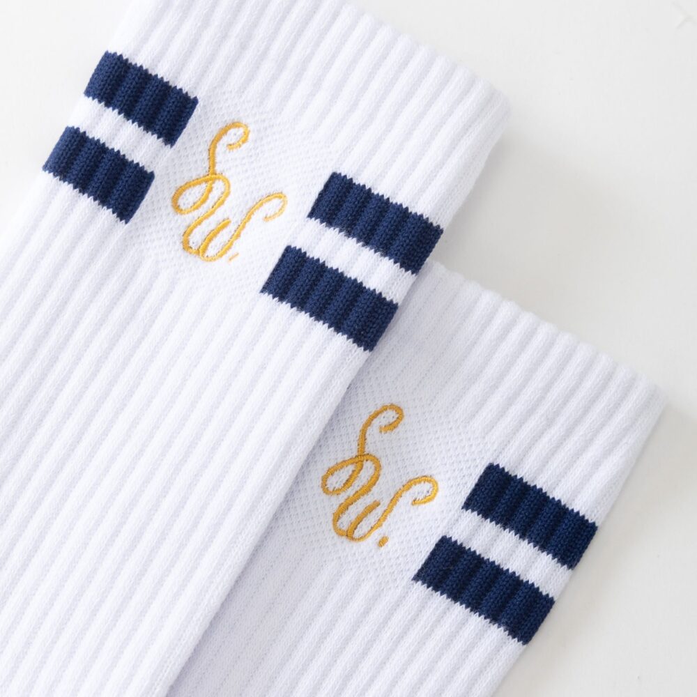Service Works Monogram Sock - White Service Works Monogram Sock - White