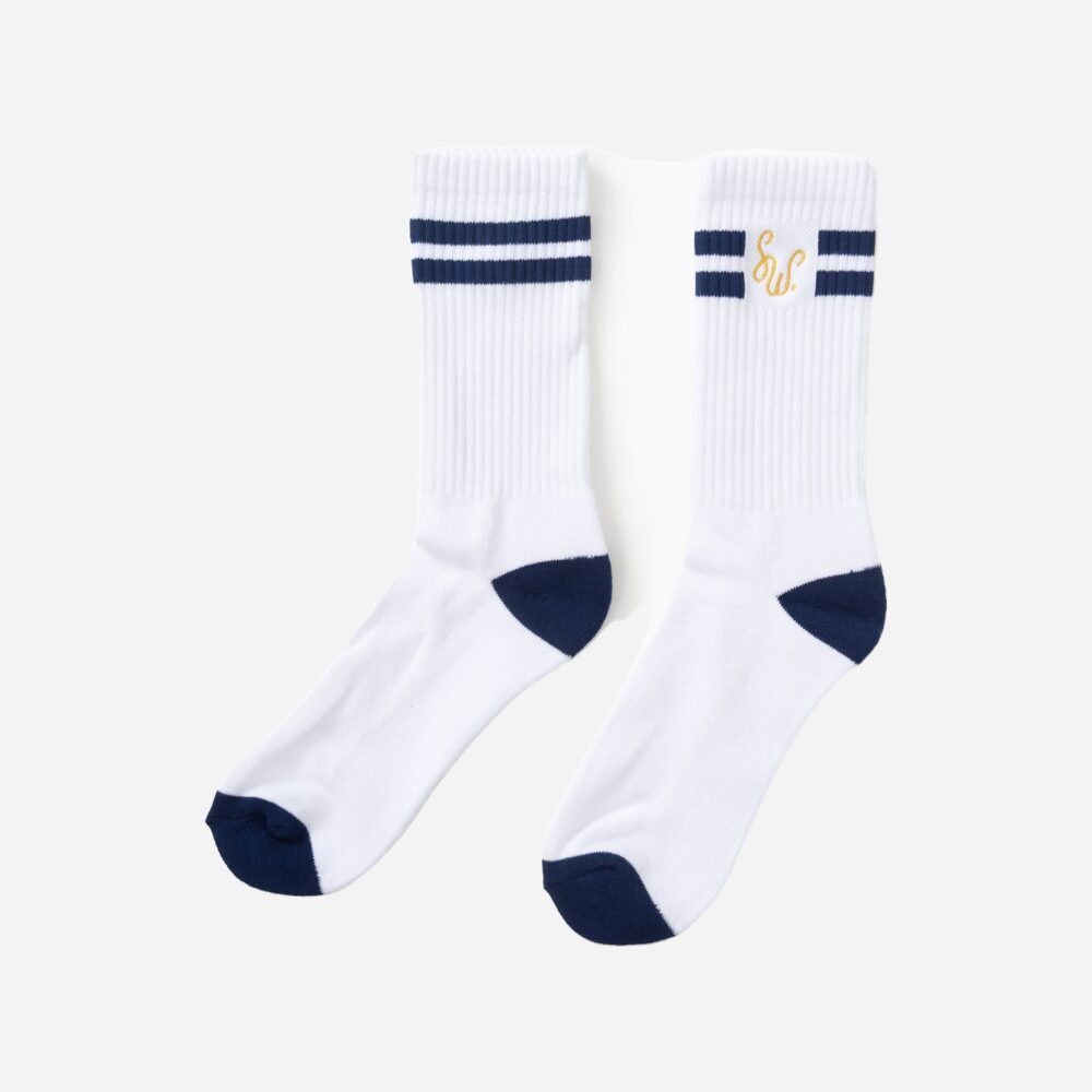 Service Works Monogram Sock - White Service Works Monogram Sock - White