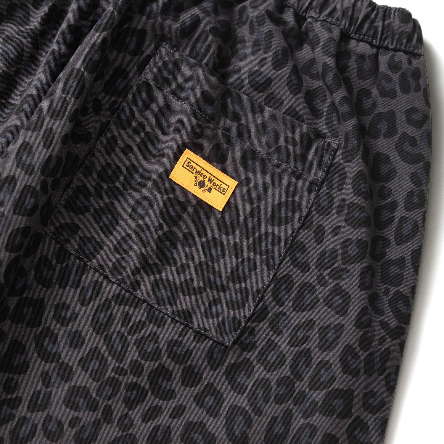 Service Works Patterned Easy Chef Pant - Black Leopard