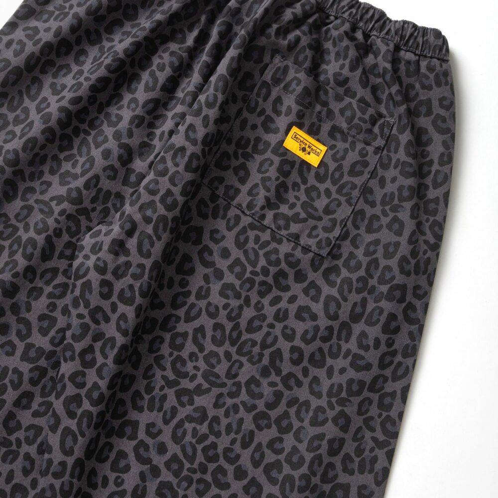 Service Works Patterned Easy Chef Pant - Black Leopard Service Works Patterned Easy Chef Pant - Black Leopard