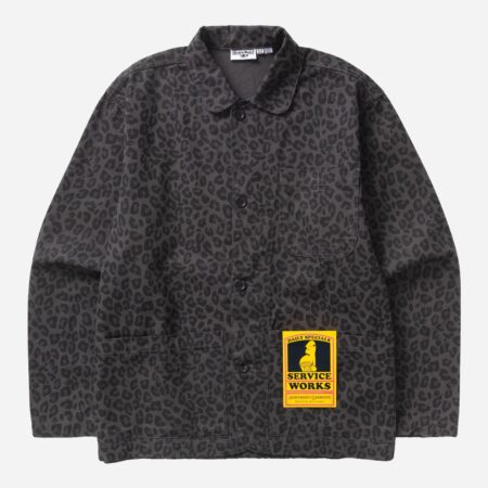 Service Works Patterned Easy Chef Shirt - Black Leopard Service Works Patterned Easy Chef Shirt - Black Leopard