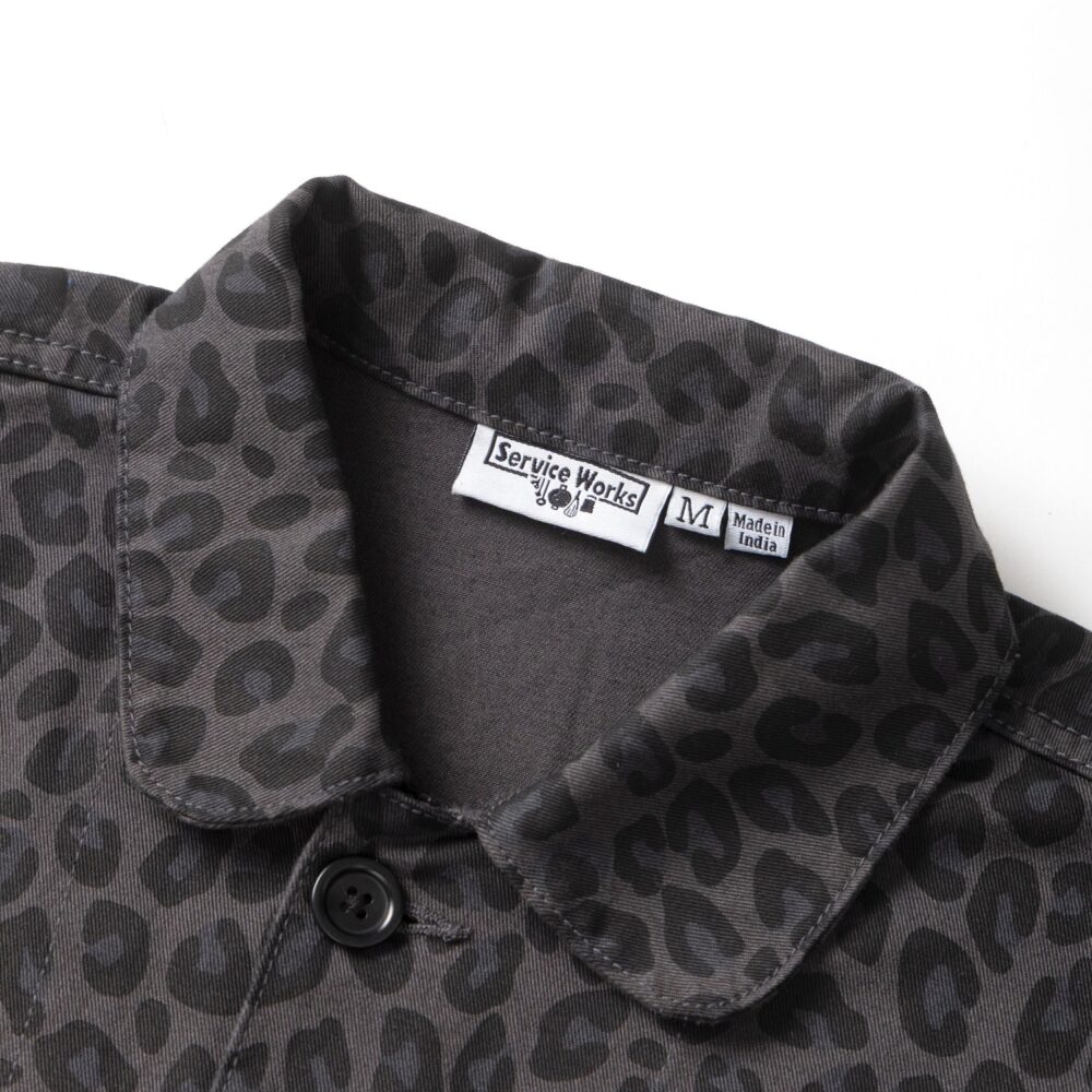 Service Works Patterned Easy Chef Shirt - Black Leopard