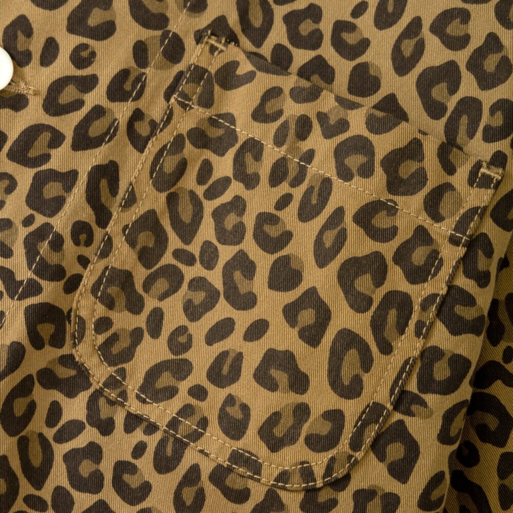 Service Works Patterned Easy Chef Shirt - Brown Leopard Service Works Patterned Easy Chef Shirt - Brown Leopard