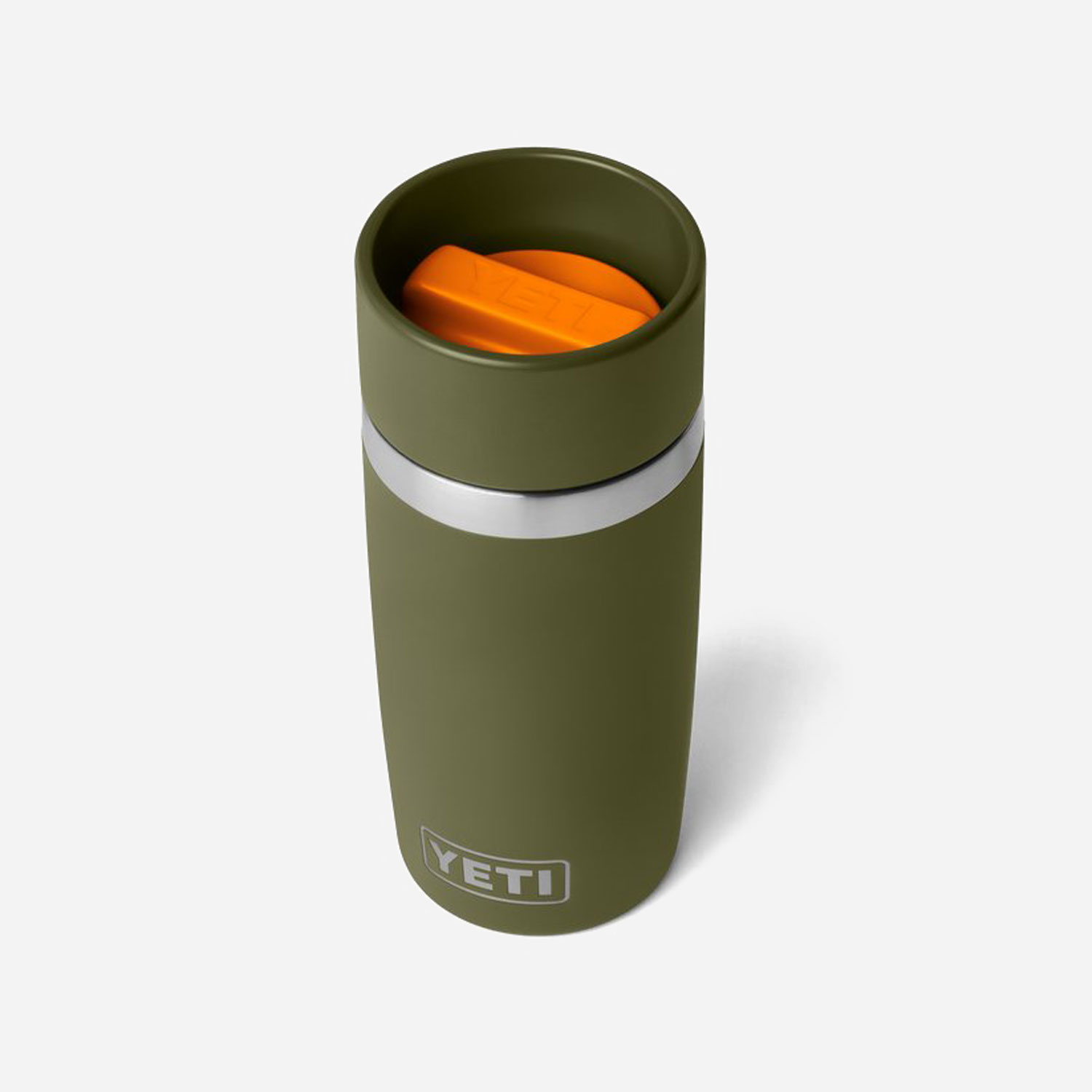 YETI Rambler 12 Oz Travel Bottle - Olive/King Crab Orange
