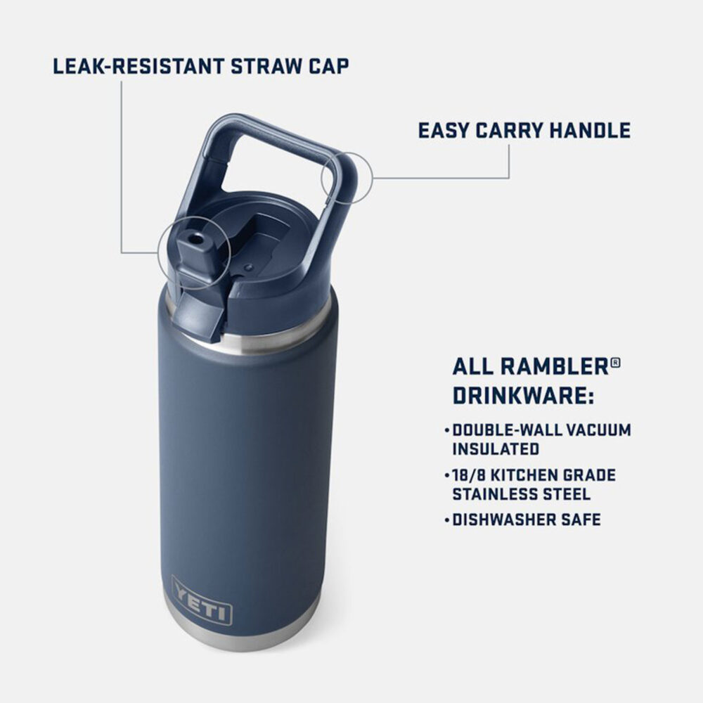 YETI Rambler 26 Oz Colour Straw Bottle - Pampa Green
