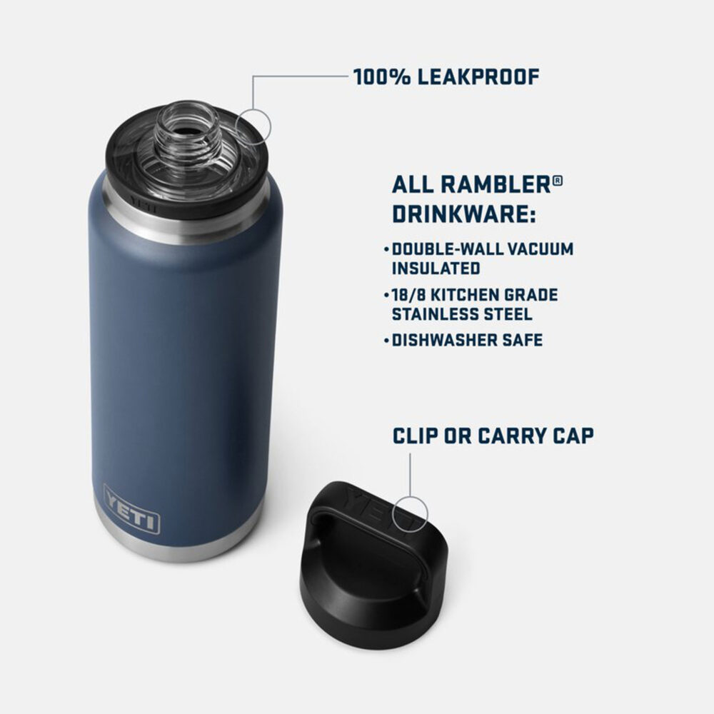 YETI Rambler 36 Oz Bottle With Chug Cap - Olive/King Crab Orange YETI Rambler 36 Oz Bottle With Chug Cap - Olive/King Crab Orange