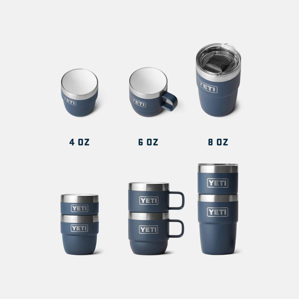 YETI Rambler 8 Oz Stackable Cup With DuraSip™ Ceramic Lining - Pampa Green