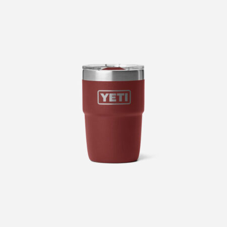 YETI Rambler 8 Oz Stackable Cup With DuraSip™ Ceramic Lining - Stag Red