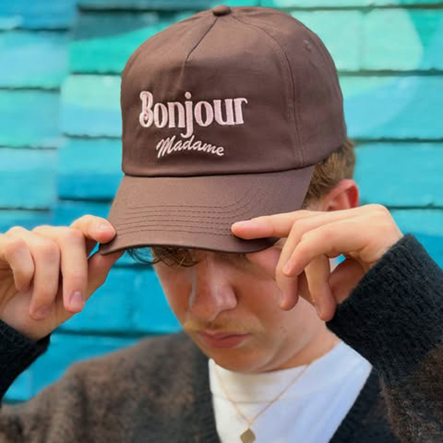 B4Basics Bonjour Madame Cap - Coffee Brown