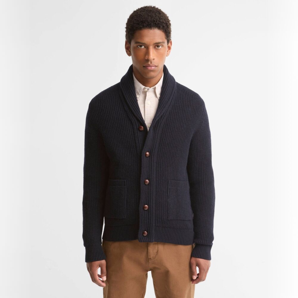 Barbour Hartland Knitted Shawl Neck Cardigan - Navy Barbour Hartland Knitted Shawl Neck Cardigan - Navy