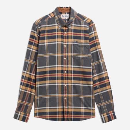 Barbour Ronan Tailored Checked Shirt - Grey Marl