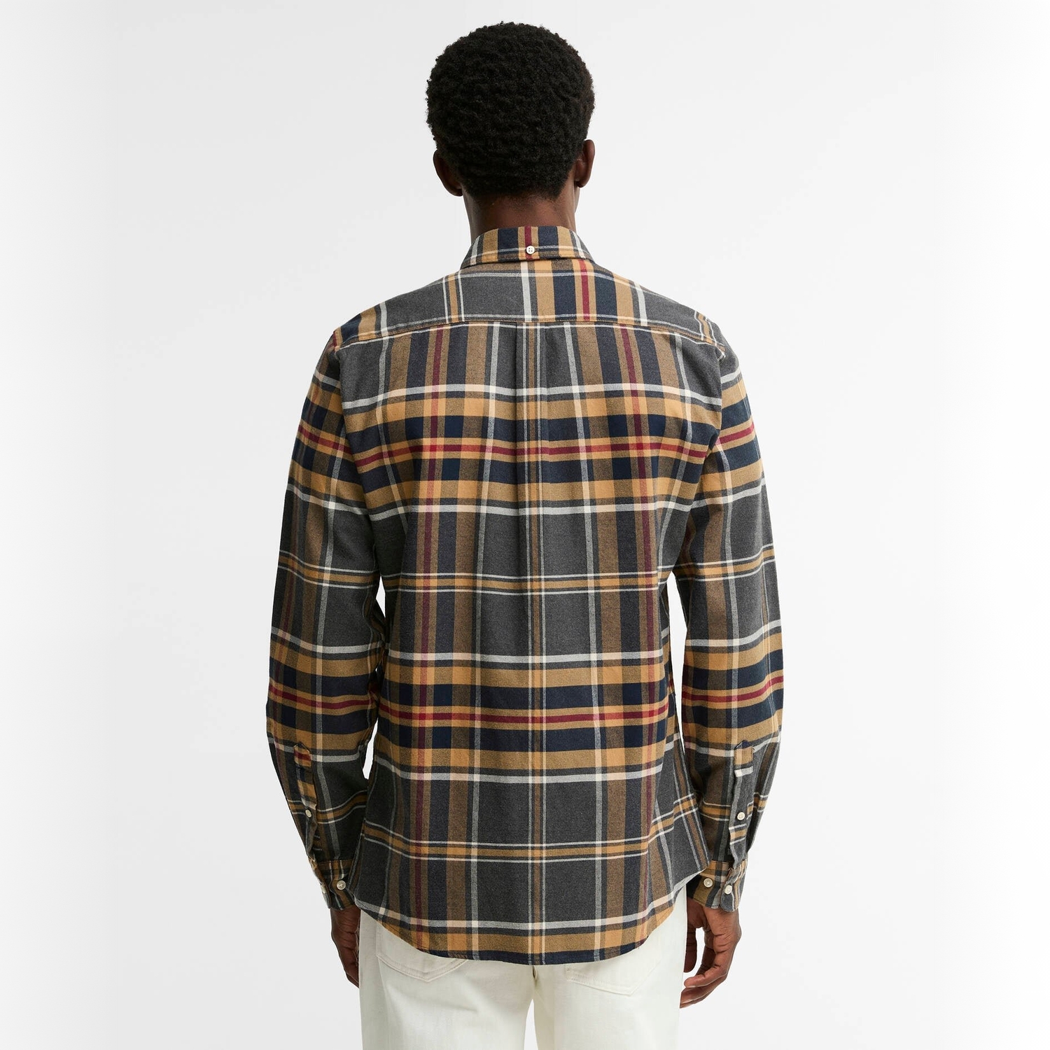 Barbour Ronan Tailored Checked Shirt - Grey Marl