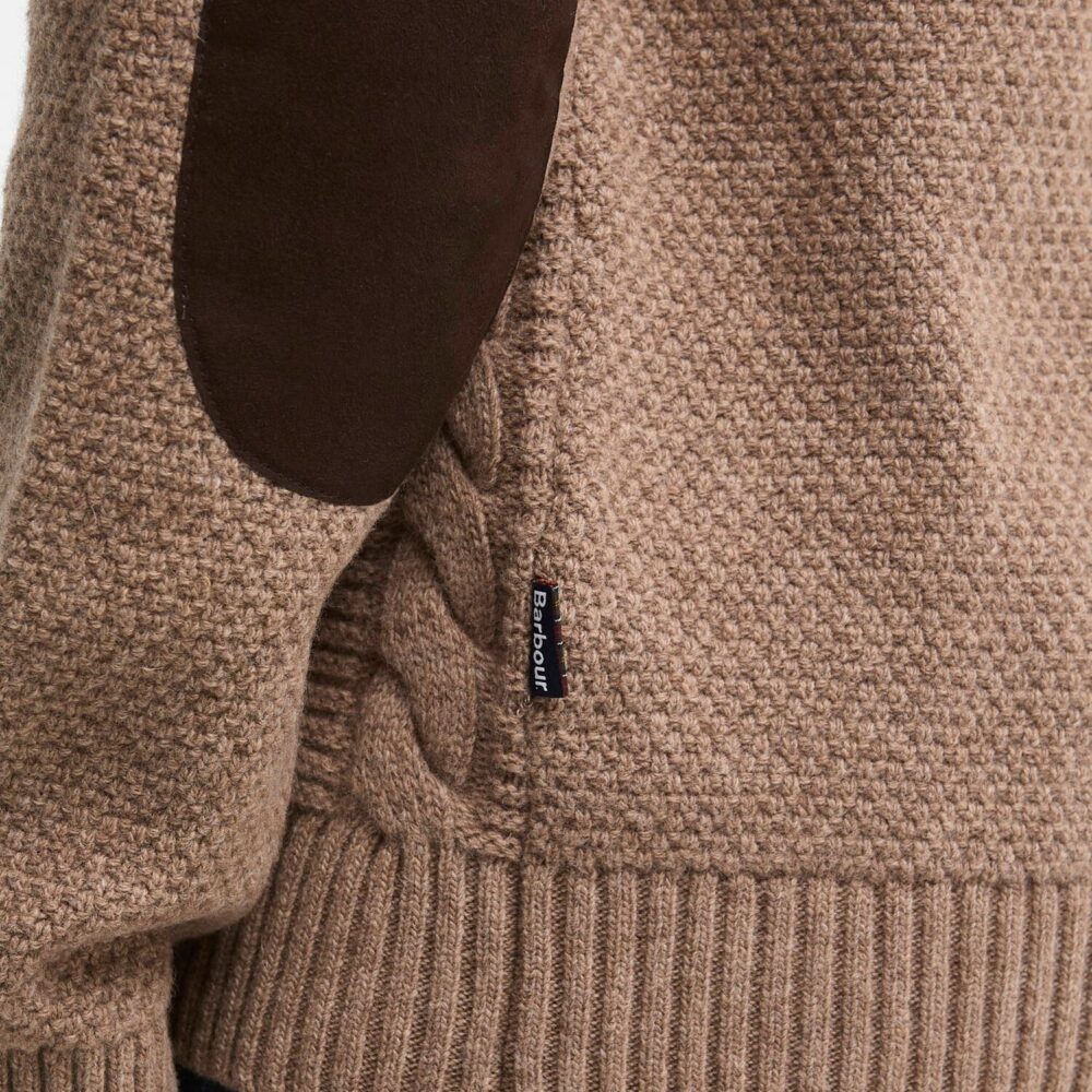Barbour Staplecross Rollneck Sweater - Stone