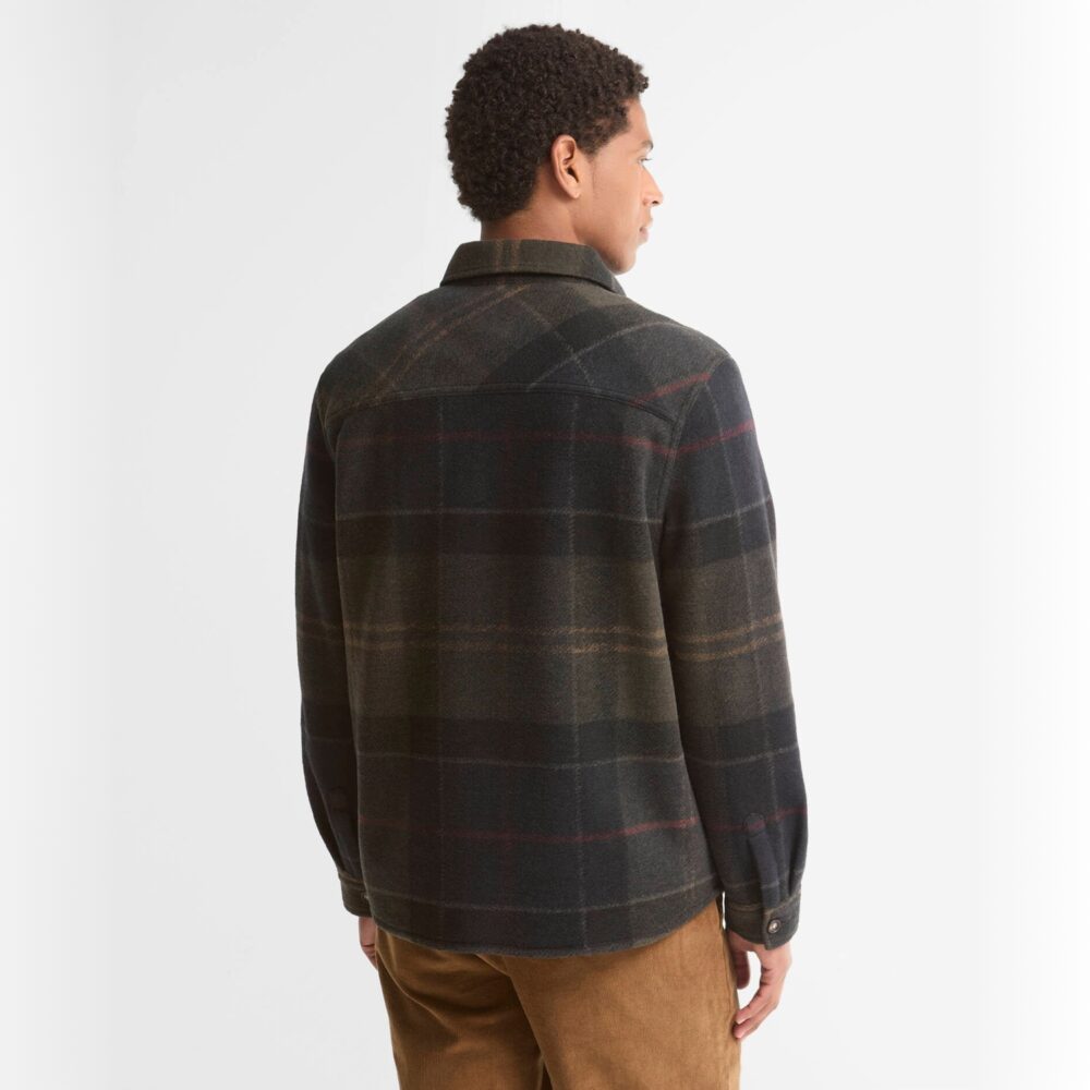 Barbour Woodlane Brushed Check Overshirt - Shadow Classic Tartan
