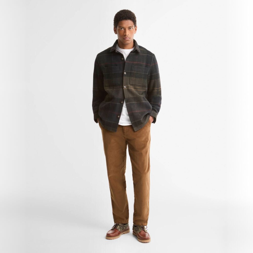 Barbour Woodlane Brushed Check Overshirt - Shadow Classic Tartan