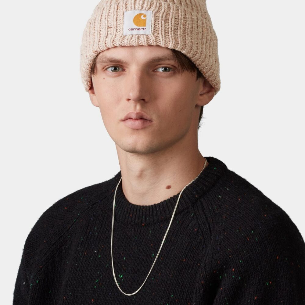 Carhartt WIP Anglistic Beanie - Speckled Fleur de Sel