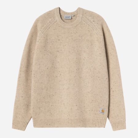 Carhartt WIP Anglistic Knitted Sweater - Speckled Fleur de Sel
