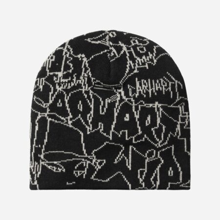 Carhartt WIP Blinkerfluid Beanie - Black/Wax Carhartt WIP Blinkerfluid Beanie - Black/Wax